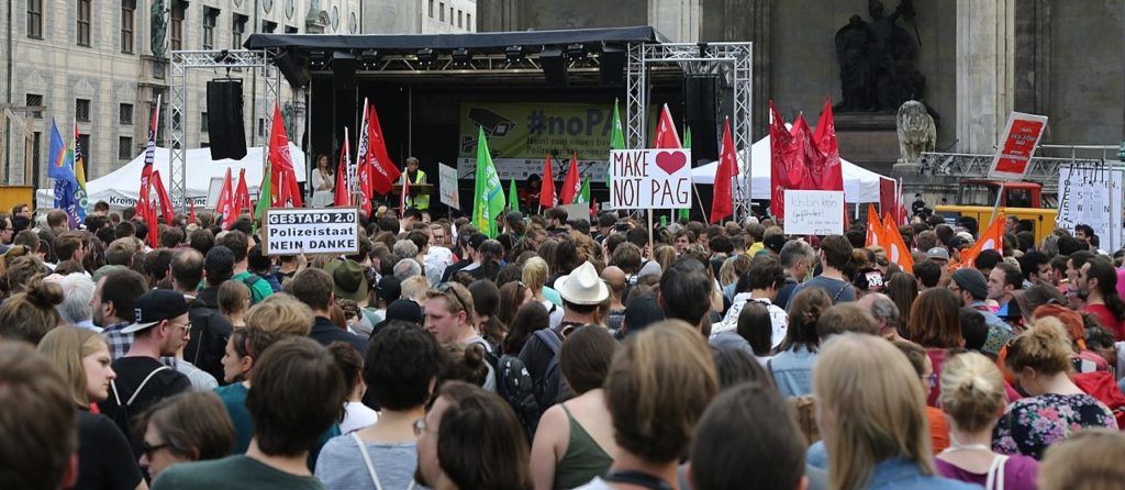 Demonstration gegen das Polizeigesetz